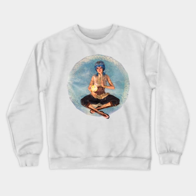 The Runaway Priestess Crewneck Sweatshirt by MysticWings